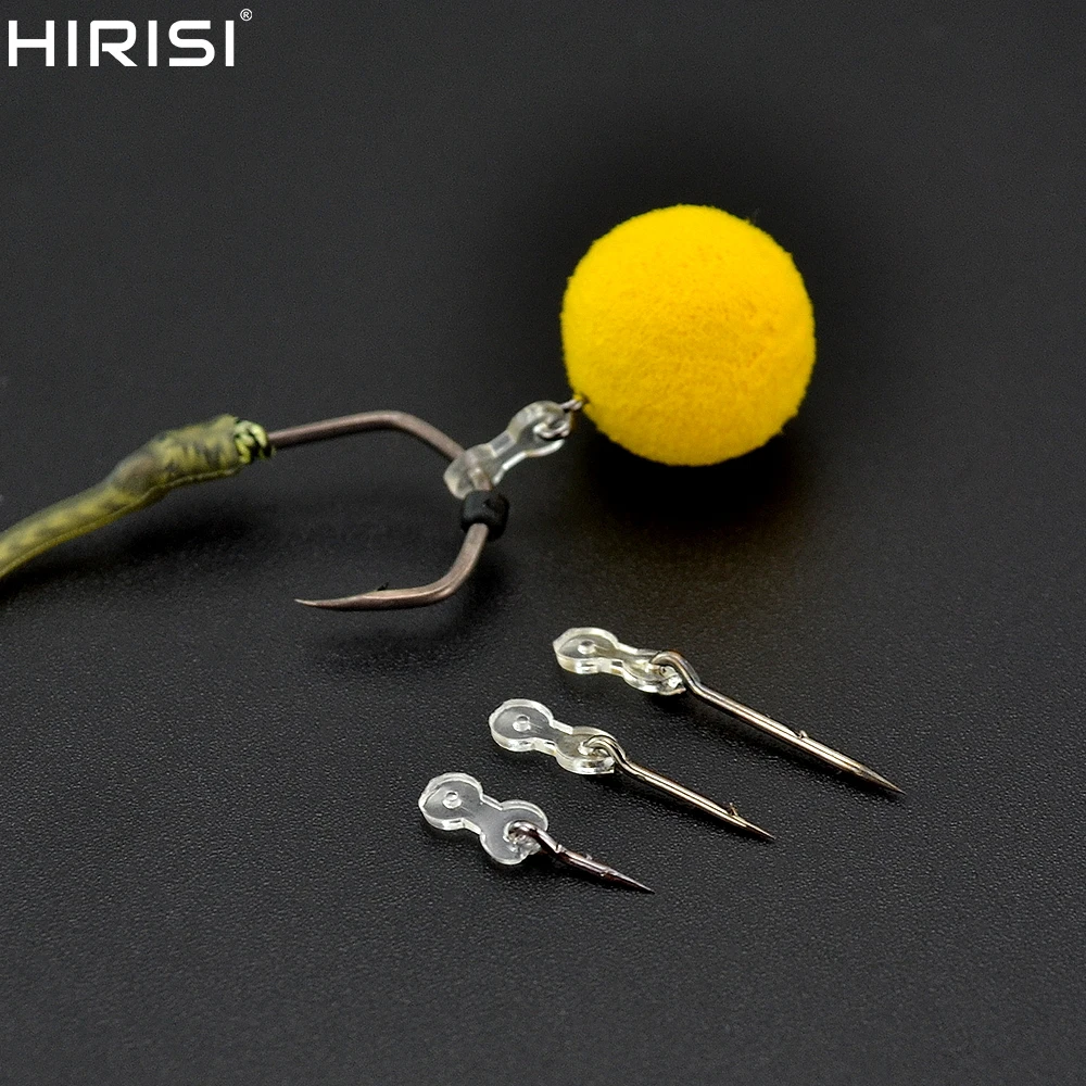 10 stücke Metall Köder Spike Karpfen Angeln Zubehör Köder Stachel Boilies Pin mit Klar Stoppt Gummi Mais Ronnie Haar Rig