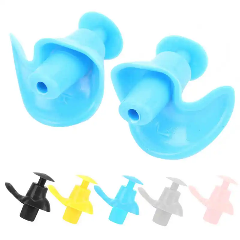 Soft Earplugs Silicone Waterproof Earplug Dust-Proof Ear Environmental Sport Plugs Diving Water Sports Swimming Pool Accessories 3