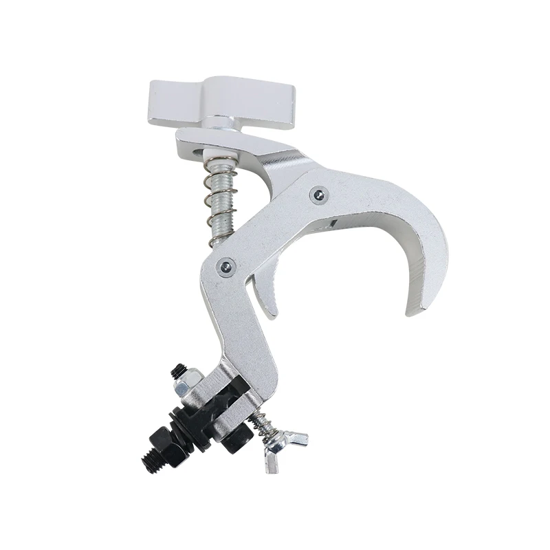 10Pcs 150Kg 40-60mm Aluminum Fold Clamp Hooks Stage Light Hanging Hook Loading Truss Tube Moving Head Beam Lights Connector Clip