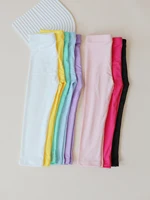 Pantalons pour filles, leggings élastiques doux pour enfants, couleur bonbon, pantalon skinny pour filles, pantalon uni pour enfants de 2 à 12 ans, vêtements de tous les jours 4