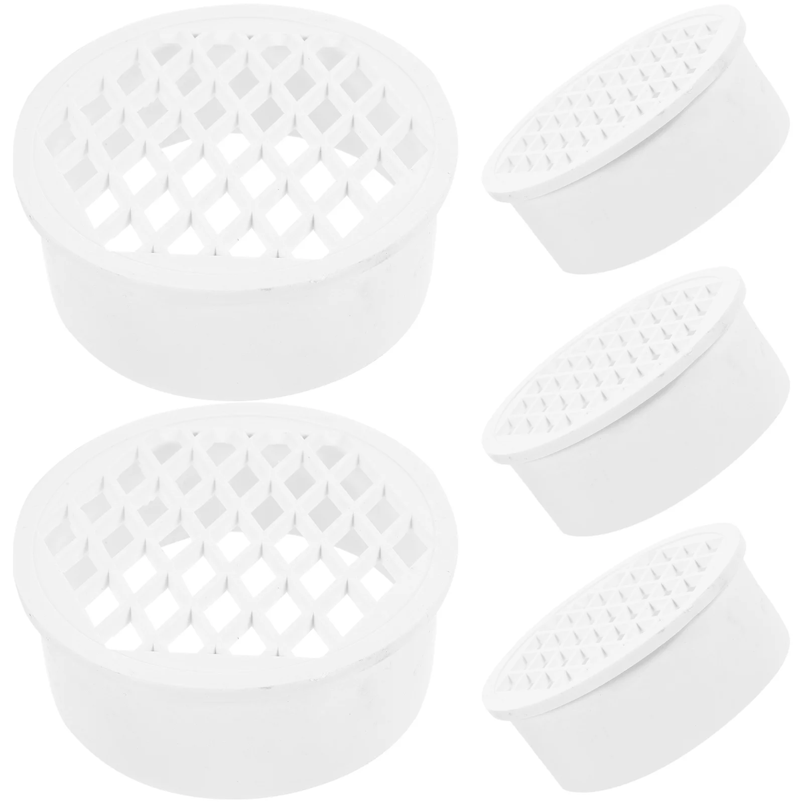 

Eaves Rainwater PVC Drainage Pipe Accessories Sewer Funnel Bucket Filter Gutter Guards
