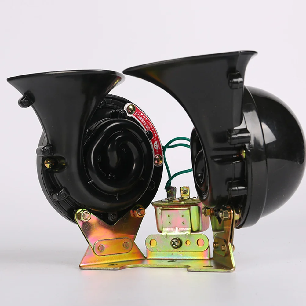 

Train Horn Loudspeaker Tweeter Car 26x20x15cm Scooter Snail Black Iron Frame Shell