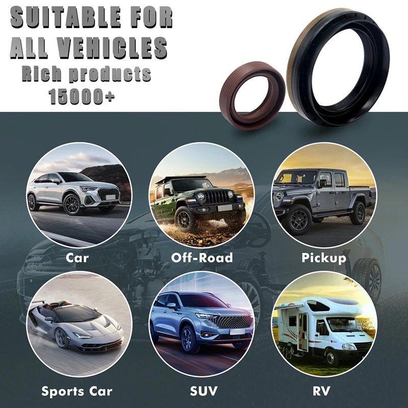 Automatic Transmission Left Right Half Shaft Oil Seal Kit 6DCT250 DPS6 Glue+Metal For Ford Focus Fiesta Ecosport