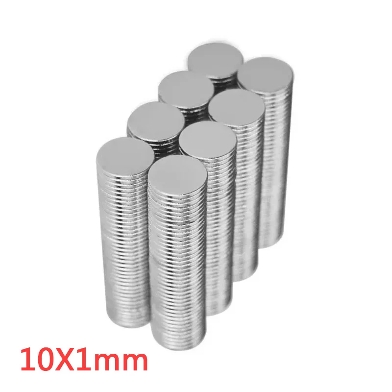 Neodymium Magnets 50~1000PCS 10x1 10x2 10x3 10x1.5 10*1 10*4 10*10 Disc Round