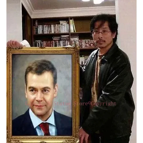 

HOT SALE -ARTIST TOP ART Custom Service Photo picture Portrait OIL painting -Free shipping cos