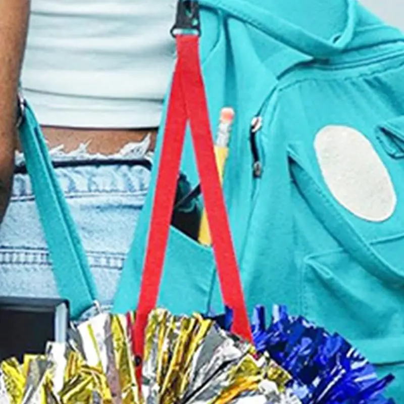 Pom Pom Holder For Backpack Cheer Nylon Cheer Bag Accessory Lightweight & Portable Carrier For Cheerleaders