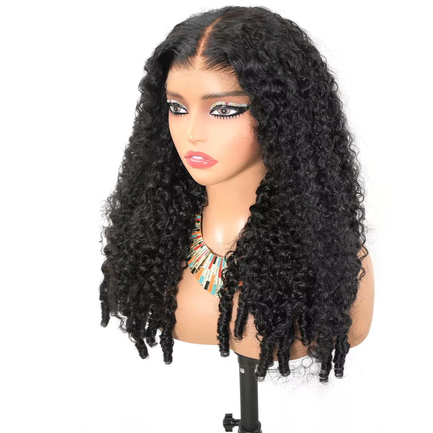 180% Density Burmese Curly 13x4 13x6 HD Lace Frontal Wigs Human Hair Deep Wave Glueless Wigs No Glue Curly Hair Wigs For Women 2