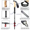 Walking Stick 2PC Telescopic Hiking Stick Cane Baton Climbing Stick Carbon Fiber Aluminum Stick Hiking Poles Crutches Telescopic 5