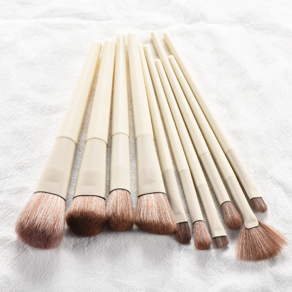 10PCS White brown