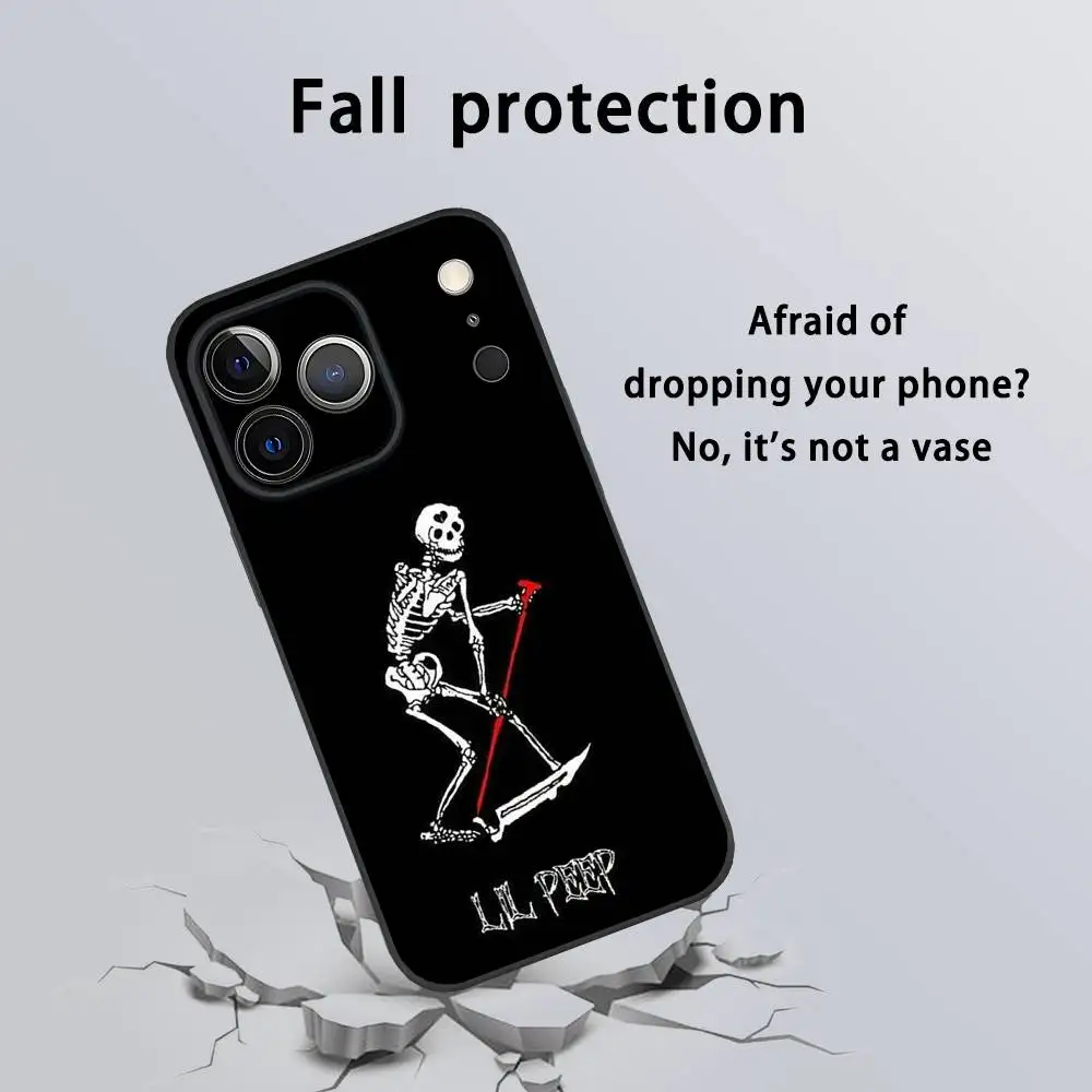 Lil Peep Hell Boy Black Frosted Soft Phone Case