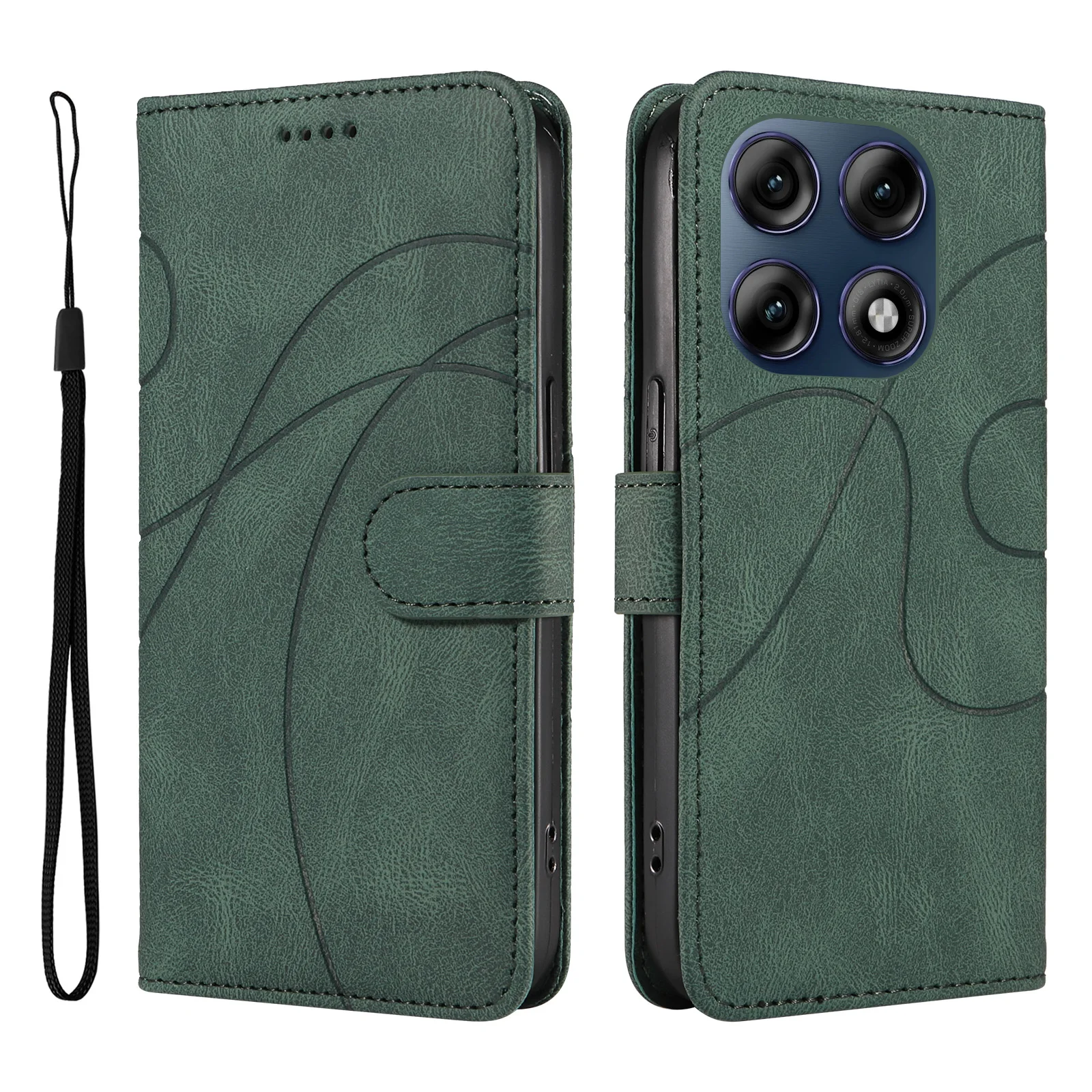 Luxury Leather Wallet Flip Case | Premium Kickstand Book Phone Cover