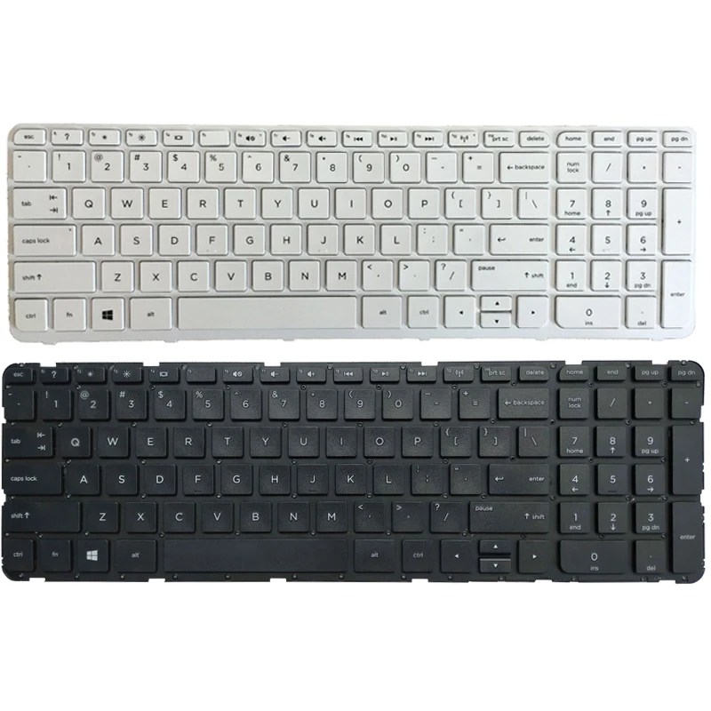 

Новая английская клавиатура для ноутбука HP Pavilion 17-E000 17-e128ca 720670-001 725365-001 v140546bs1, черно-белая