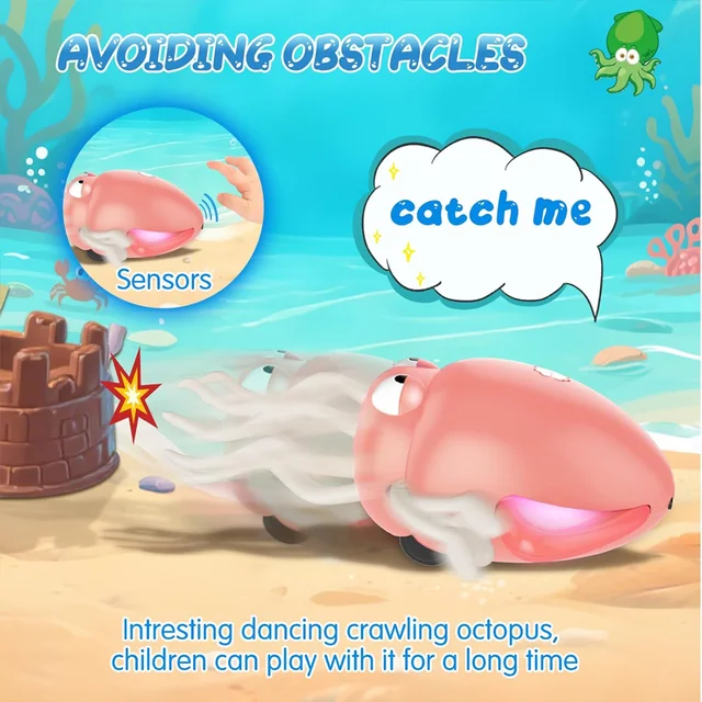 2025 Electric Dancing Squid Toy with LED & Music 3