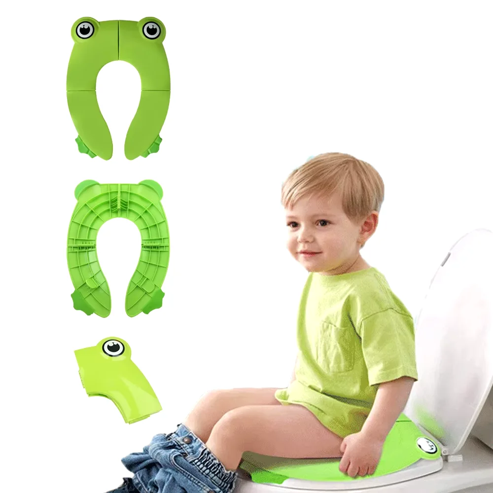 Description Picture 5 of itemFoldable Kids Toilet Seat Cover Mat Bathroom Toilet Pad Baby Toilet Training Seat Travel Potty Children Pot Seater Accessories