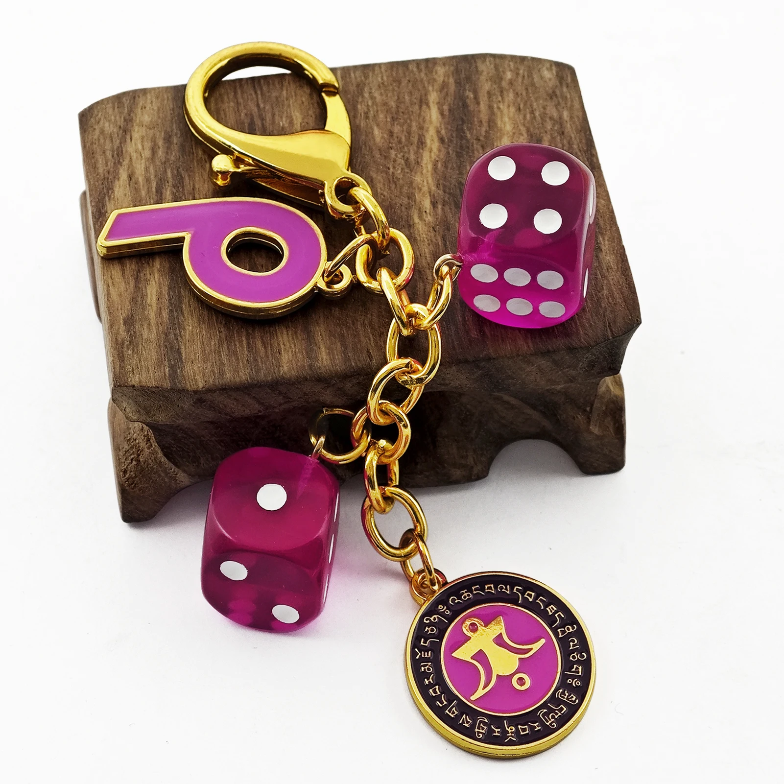 Feng Shui Power of 9 Windfall Amulet Ever Victorious Blessing Keychain 3