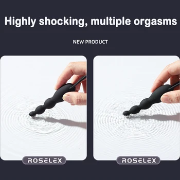 Mini Electric Pull Bead Novice Small Anal Plug Charging Male G-spot Anal Female Tail Sex Toys USB Waterproof Electric Anal Plug 3