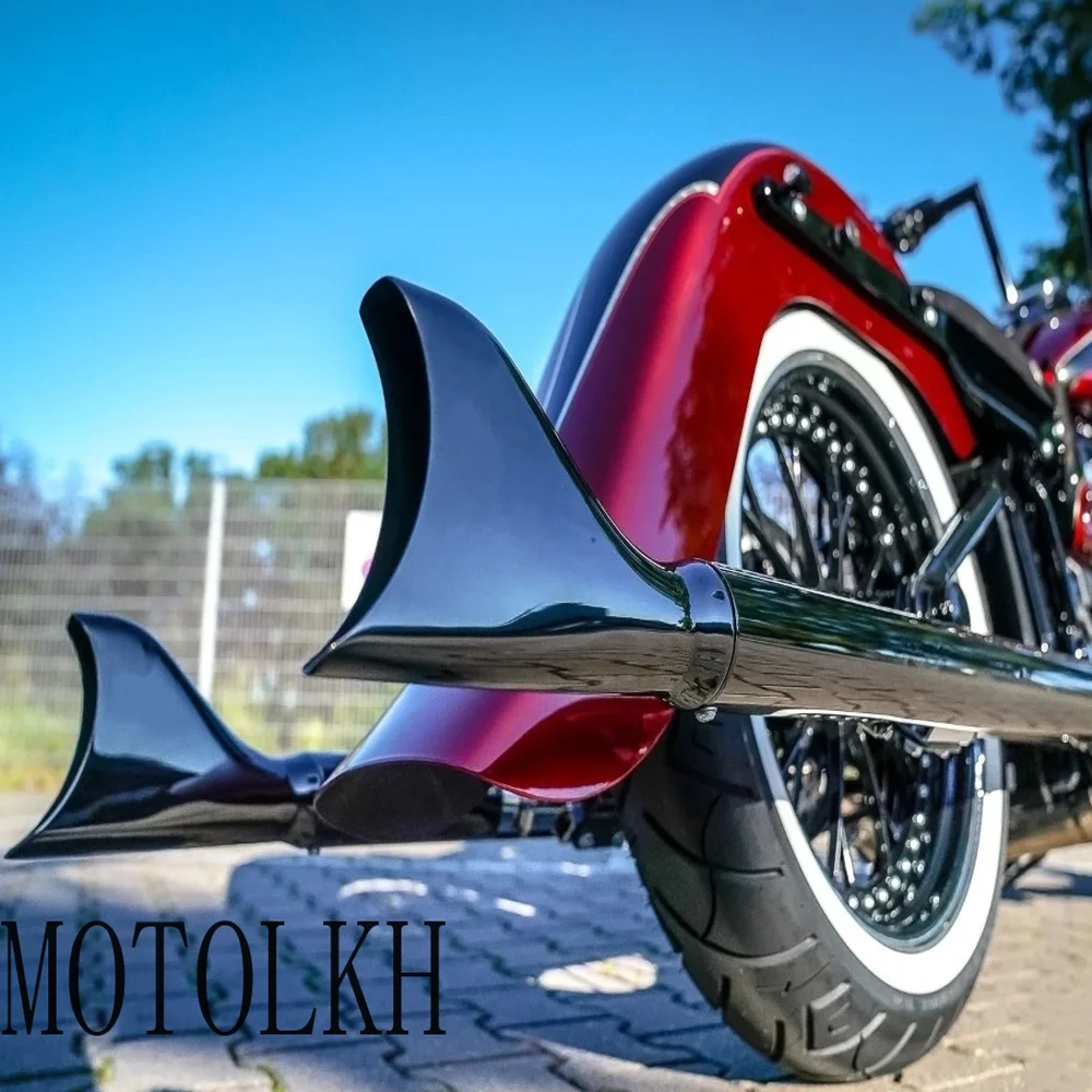 Sistema Di Scarico Doppio Cromato Per Harley Heritage Softail Classic Fat Boy Deluxe Slim 00-17