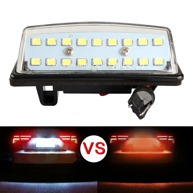 

1pair LED License Number Plate Lamp Car Light 18 SMD Fit for Nissan TEANA J31 J32 Maxima Cefiro Altima Rogue Sentra