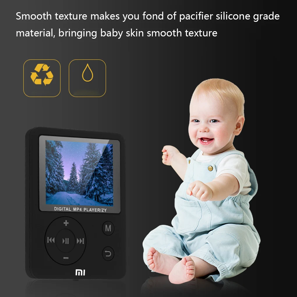 XIAOMI MP4 Player Speaker FM Radio Digital Display Screen Media MP3 Player Bluetooth Pocket Audio Walkman Running Walking Music