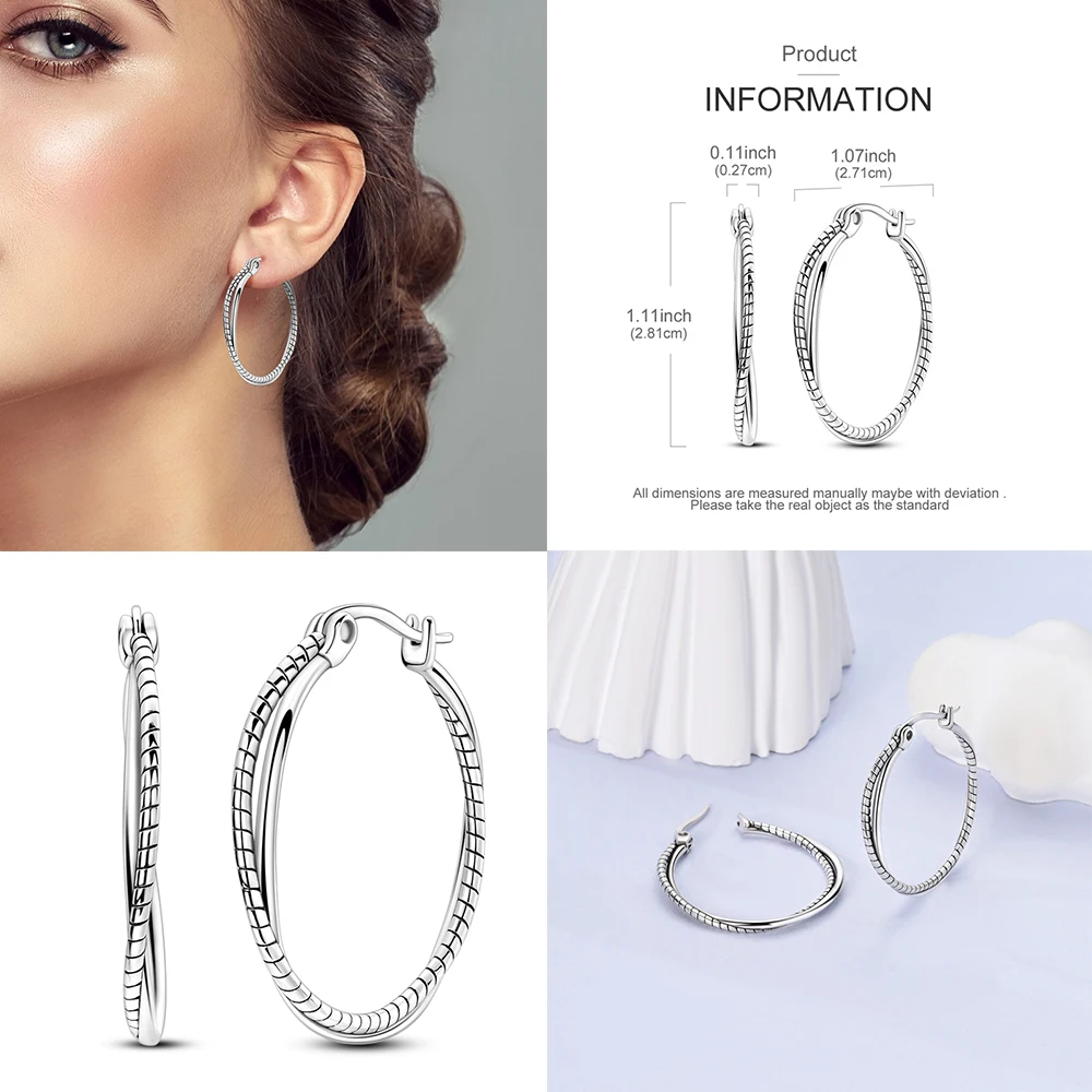 Fashion 925 Sterling Silver Vintage Pearls&cCircular Interlocking&Square Zirconia Earrings