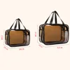 Simple transparent makeup bag double-layer waterproof  wear-resistant dry wet separation makeup bag bathroom washing storage bag 6