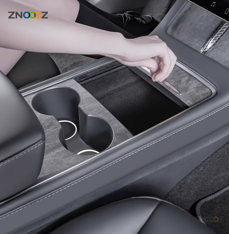 Black Trims For Tesla Model Y/3 2021-2023 Model 3 2024 Interior Center Console Wrap Kits Decor Stickerer 3