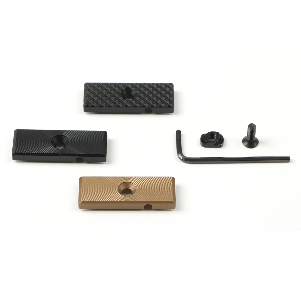 CNC Aluminum M-LOK Keymod Metal Wire Guide System Cable Management Rail Cover Tail Fixed Mount Hunting Tactical Gear Accessory