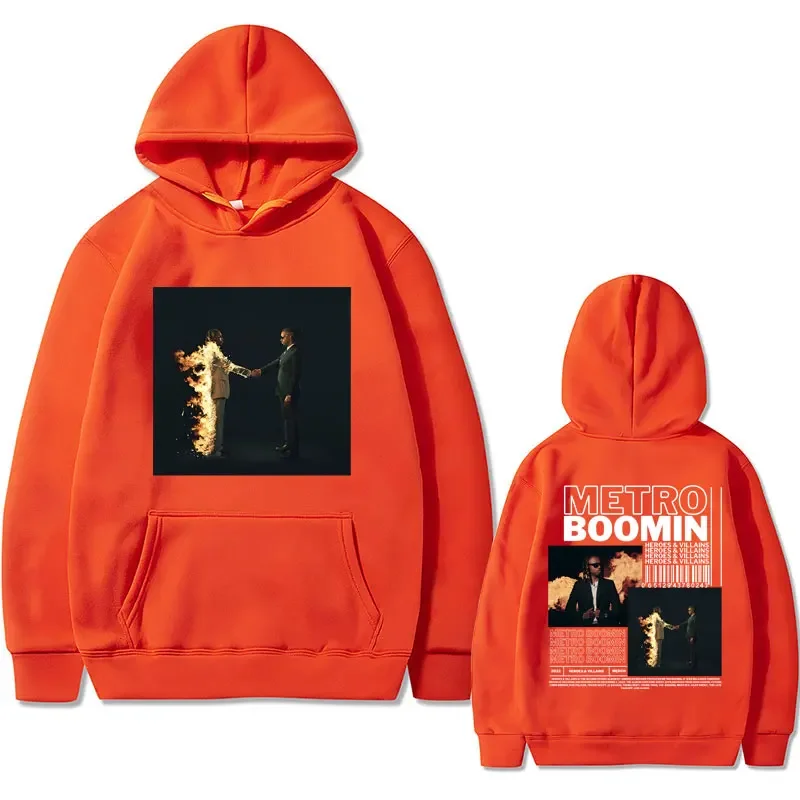 Rapper Metro Boomin Heroes & Villains Music Album Print Hoodie Men Hip Hop  Oversized Sweatshirts Male Vintage Hoodies Streetwear - AliExpress