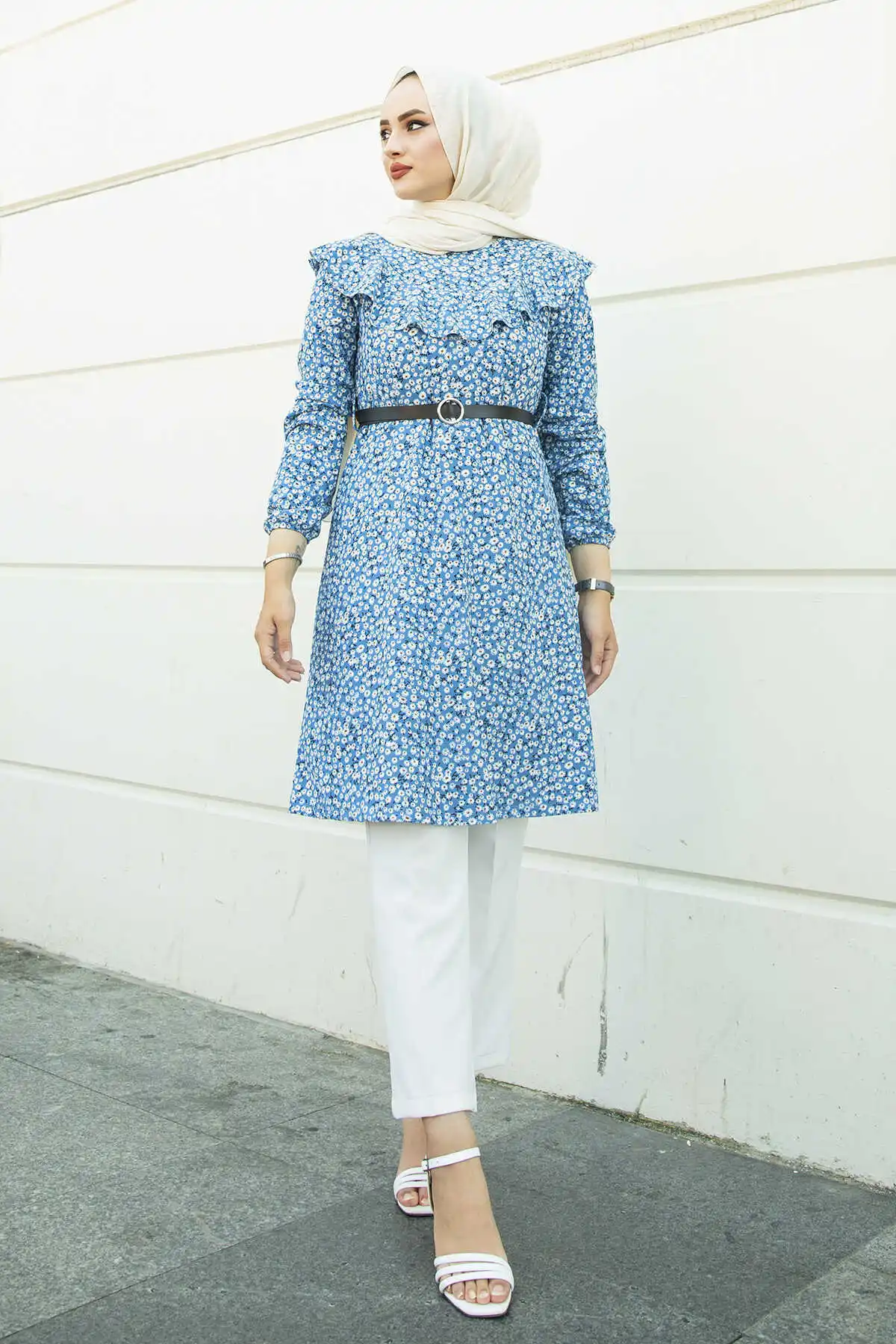 

Туника с хрустящим узором NY-Blue