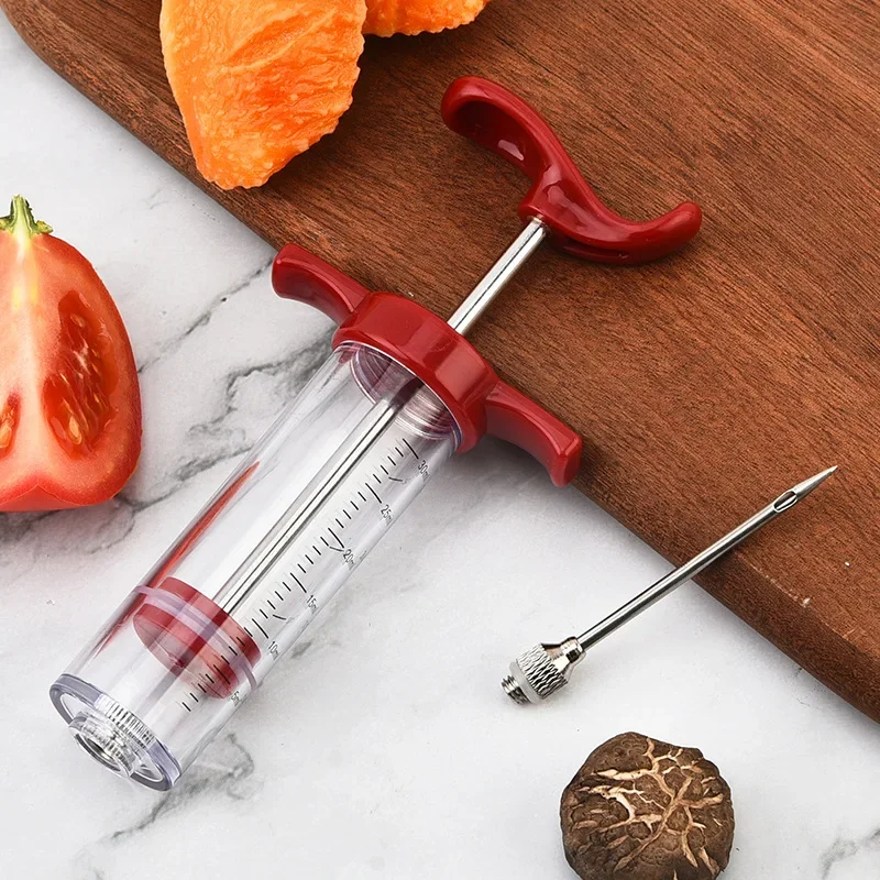 Barbecue BBQ Tools Set Grill Syringe Kitchen Accessories Sauce Injector Roast Needle Party Supply Home Supplies kitchen gadgets