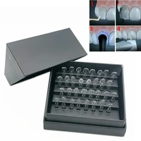 Kit de moules de placage dentaire 2x32 pièces/ensemble, système Venner Composite Direct dentaire, moule en résine Composite, traitement léger, moule pour dents antérieures 3