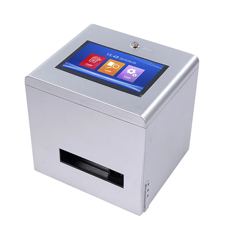 

12.7mm Desktop production date concave-convex surface printing bottle cap QR code batch number Inkjet printer coding machine