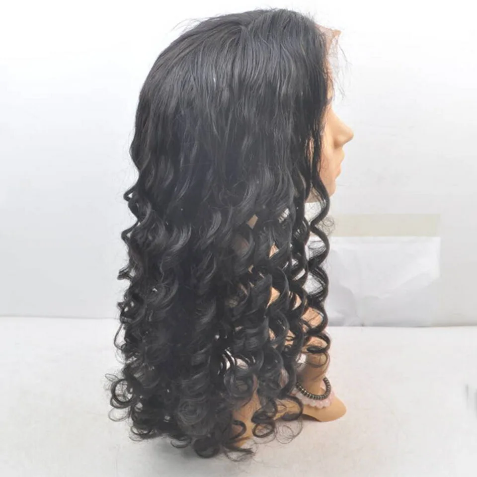 200 Density Silk Top Curly Transparent Lace Frontal Wig Human Hair Wigs Loose Deep Wave 5x5 Glueless Lace Closure Wigs for Women