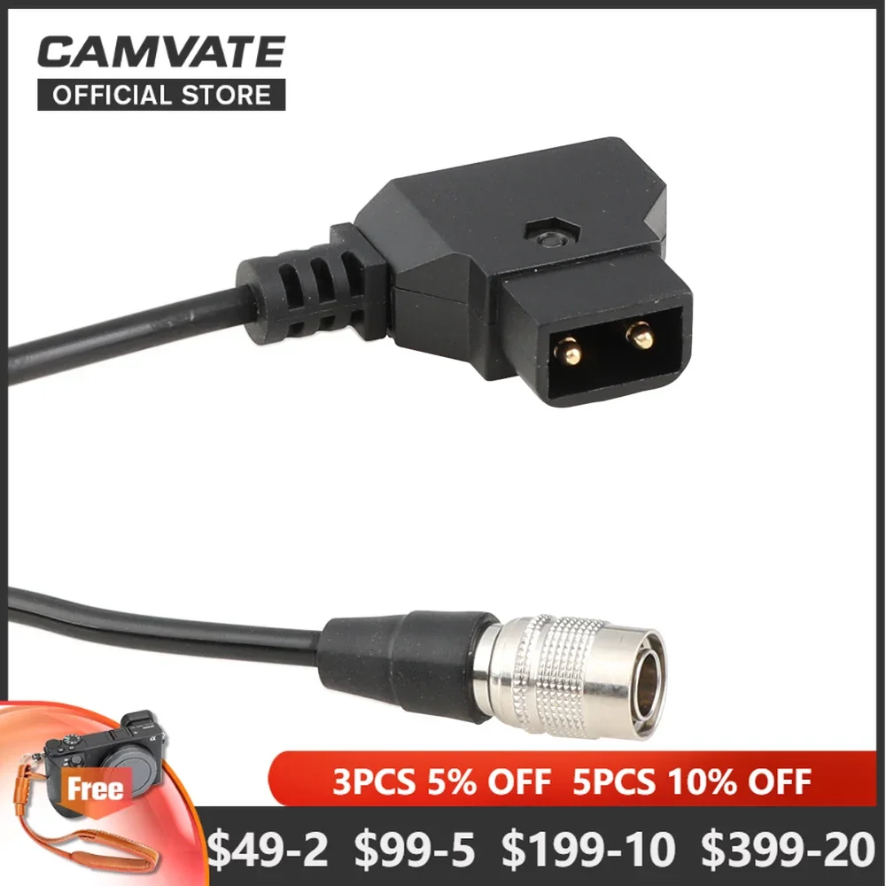 

CAMVATE Standard D-Tap To 4-Pin Hirose Cable Connector For Sound Devices 688/644/633, ZOOM F8 And Others