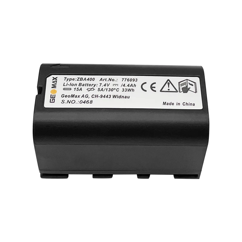 Batteria Zba400 Per Geomax Zt20 Zt80 Zenith 50 Zoom 10 20 30 35 Pro Zoom 80 Serie Stazione Totale 4400Mah 7.4V Batteria Di Alimentazione