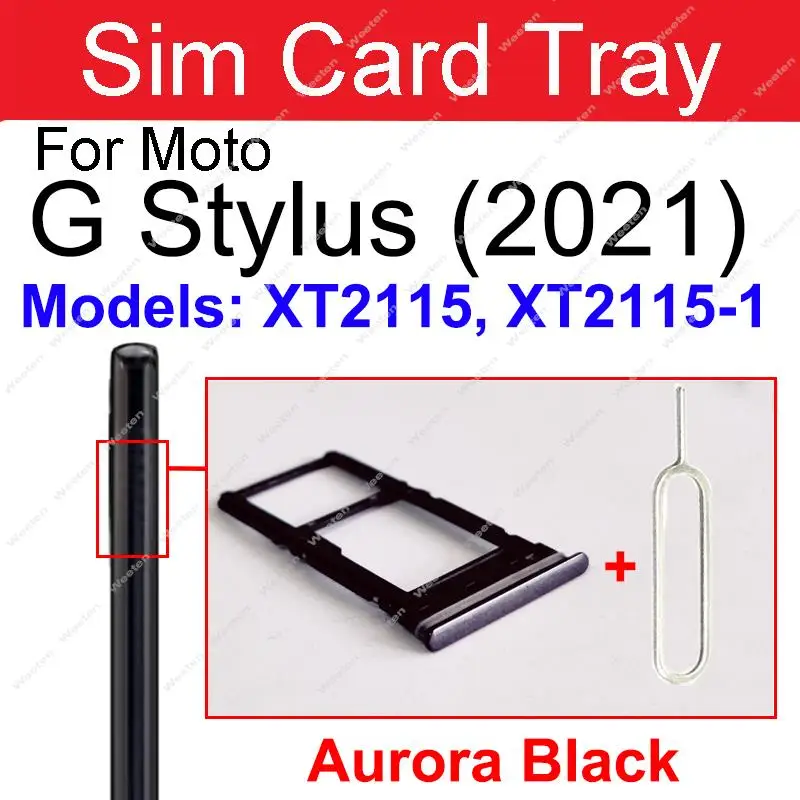 Universal SIM Card Tray Holder Socket Reader for Motorola MOTO G Stylus Series