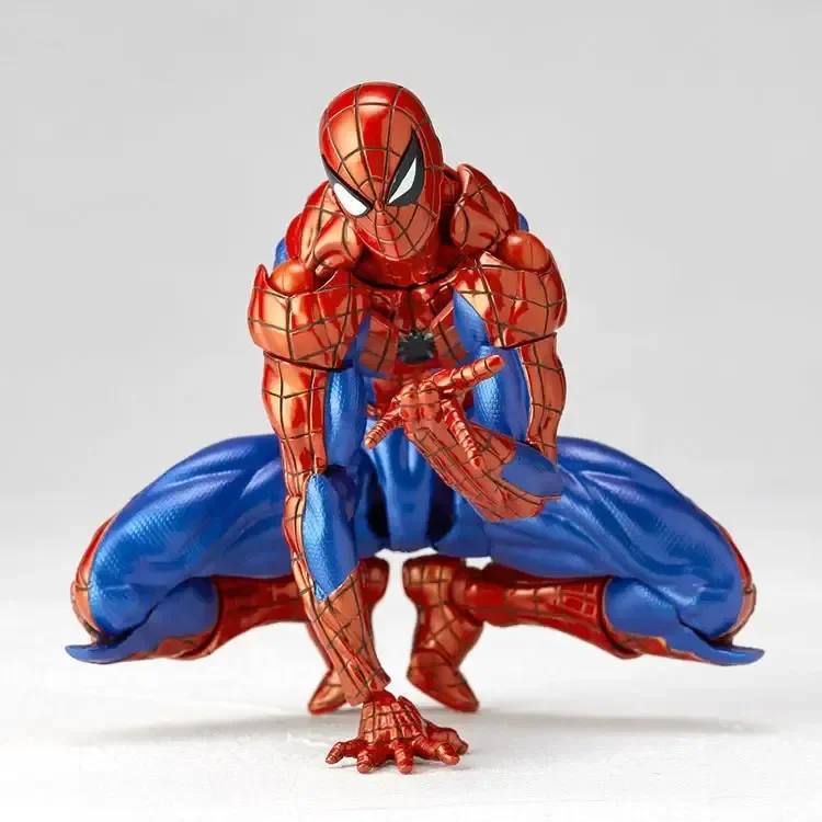 16Cm Kaiyodo Spider-Man 2.0 Revoltech Incredibile Yamaguchi Mk4 Peter Parker Anime Action Collection Figure Modello Giocattoli Regalo