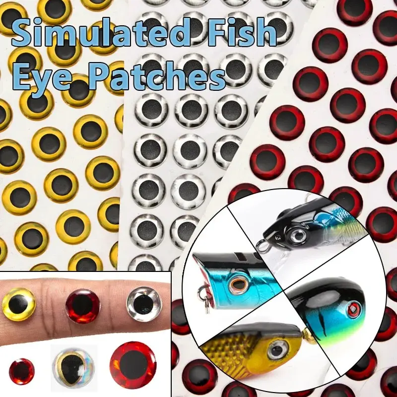 8mm 2D Flat Fishing Lure Eyes - Realistic & Easy To Use - Custom Lure Online