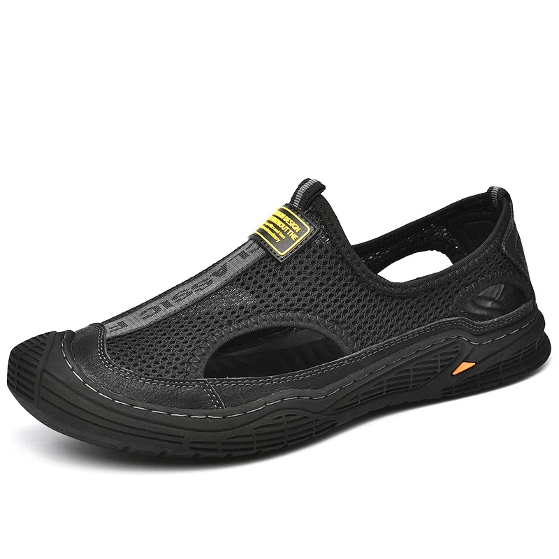 Vīriešu pārgājienu sandales ērtas ikdienas, elpojošas, neslīdošas sporta sandales āra sportam vasaras sporta āra sandales_voghion.com