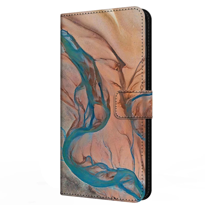 Leather Flip Case with Magnetic Stand and Wallet Feature