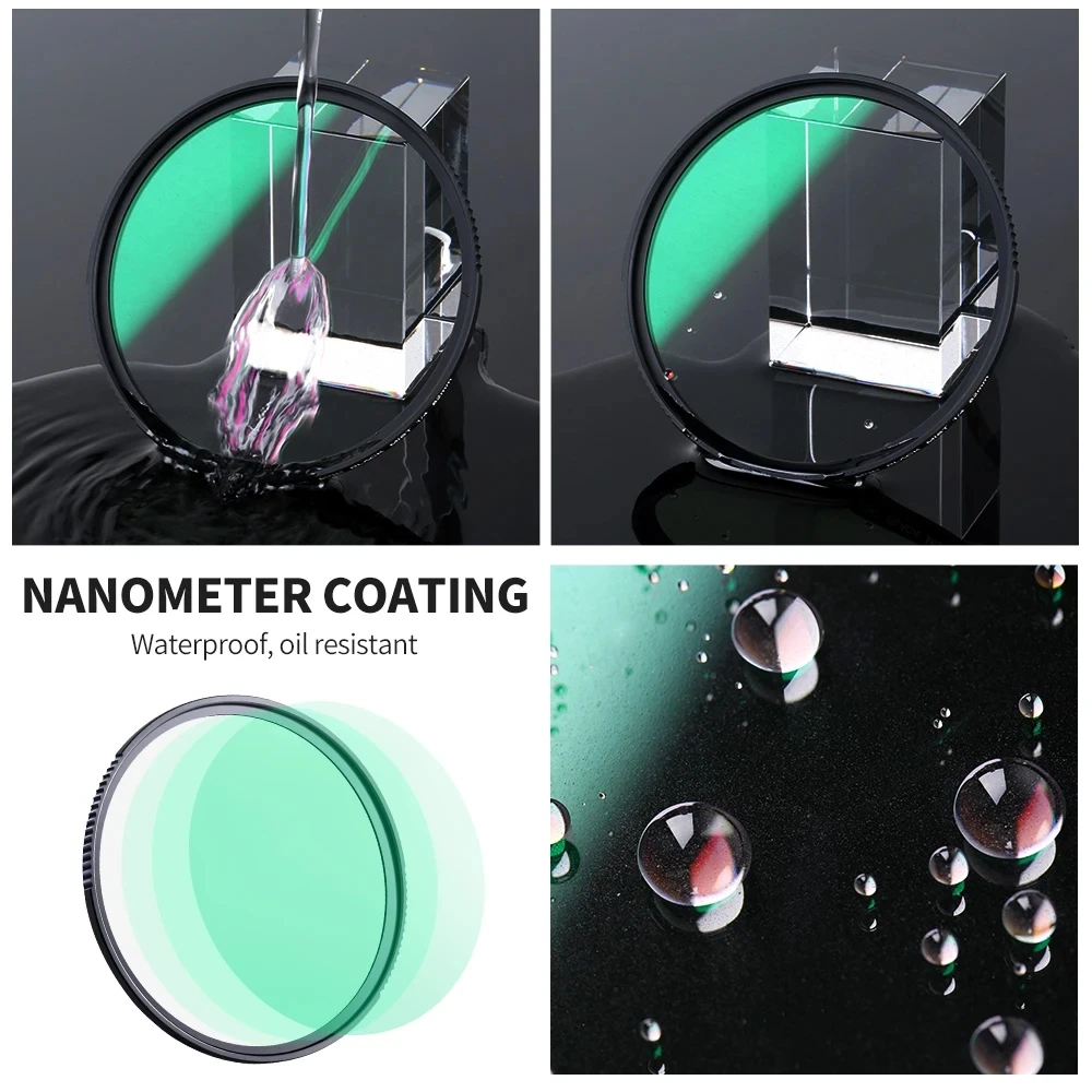K&F Concept 1/1 1/4 1/2 1/8 Black Pro Mist Diffusion Lens Filter 67mm 77mm 82mm 72mm 58mm 49mm 95m 37mm 46mm Filtro K F Concept 4