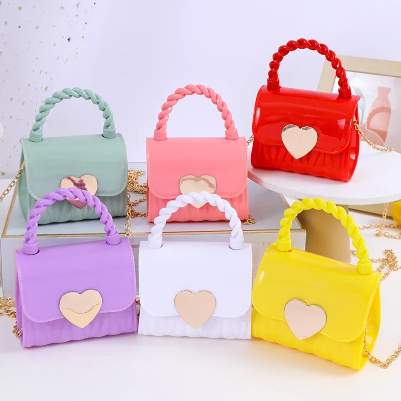 Fashion Heart Baby Girls Small Shoulder Bags Kids Coin Purse Accessories  Handbags Cute Children's Mini Square Messenger Bag - AliExpress