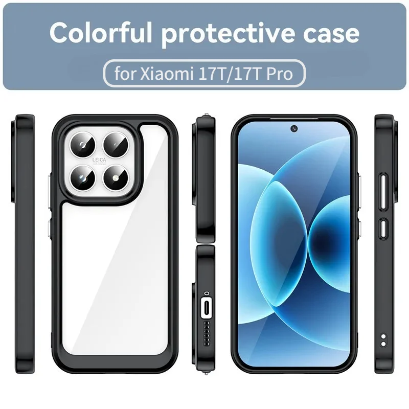 Luxury Clear Anti-Drop Phone Case - Premium PC+TPU Protection