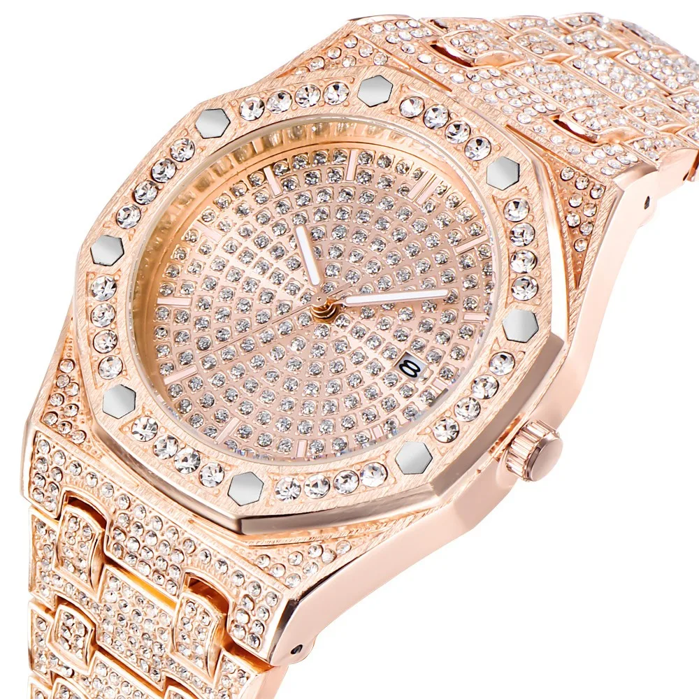 

Men'S Quartz Rose Gold Watches Top Brand Luxury Date Wrist Watch Elegant Man Watch Luxury Watch Men Stainless Steel Reloj