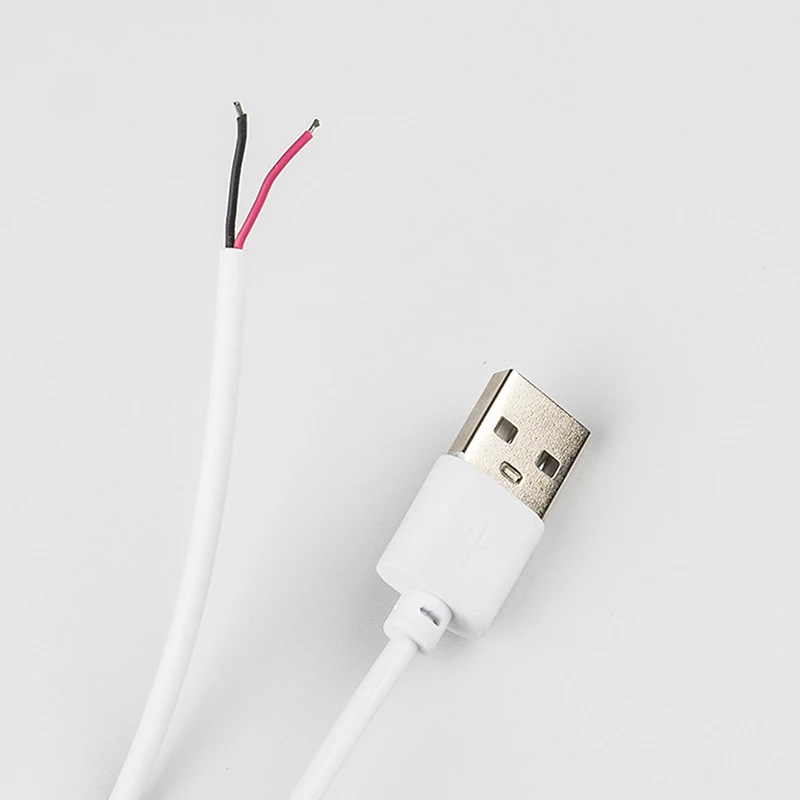 새로운 5V 스위치 전원 공급 와이어 1M/1.5M USB 남성형 - 2코어 연결 케이블 501 버튼 ON/OFF 2A LED 스트립 램프 전구 조명용