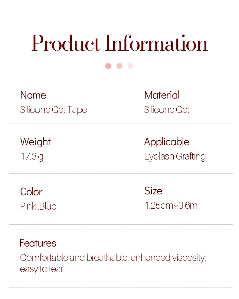 Silikonband-Make-up-Werkzeuge, rosa, blaue Farbe, leicht zu zerreißen, hochwertig, wiederverwendbar – Detail 2