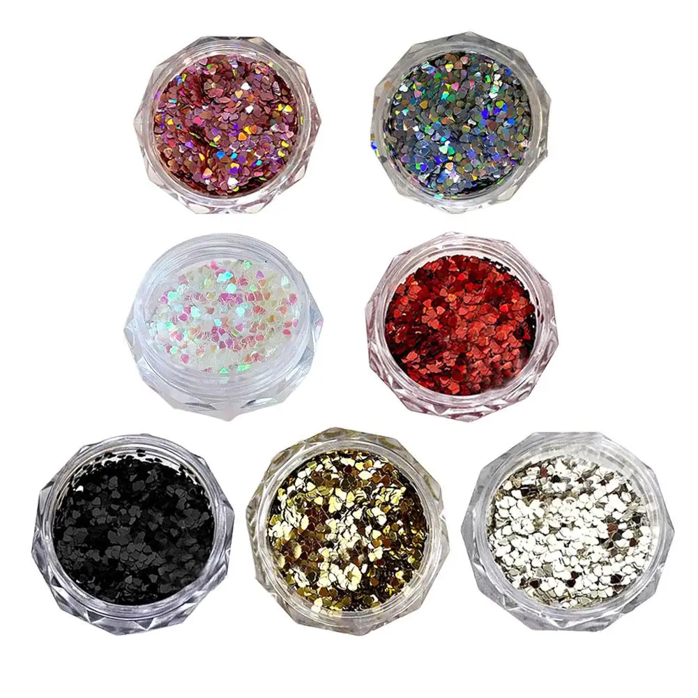 Mini Heart Sequins Glitter Exquisite Cute Nail Decoration Nail Salon Design Cute Accessories DIY Nail Art Design 6