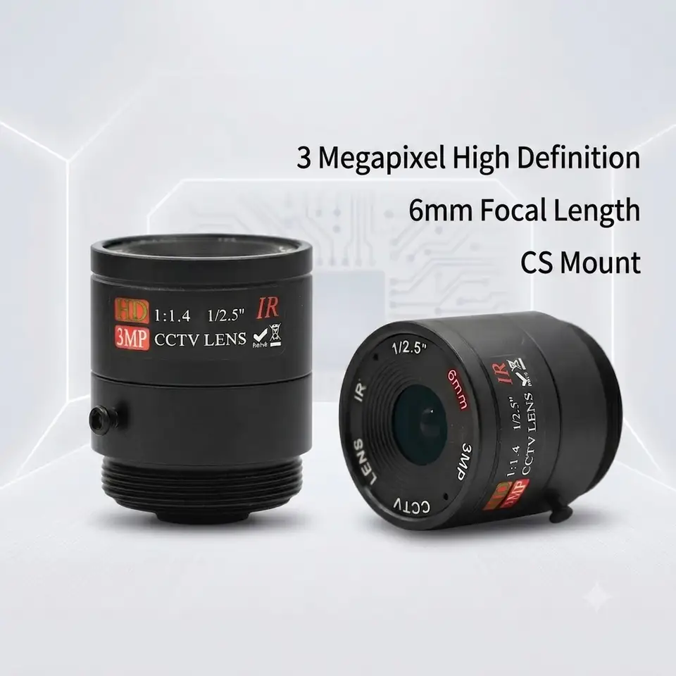 5MP CS Mount CCTV Lens 2.1mm 2.8mm 4mm 6mm 8mm 12mm 16mm 25mm Fixed Focal 650nm IR Filter Day Night Vision Security Camera Optic image 8