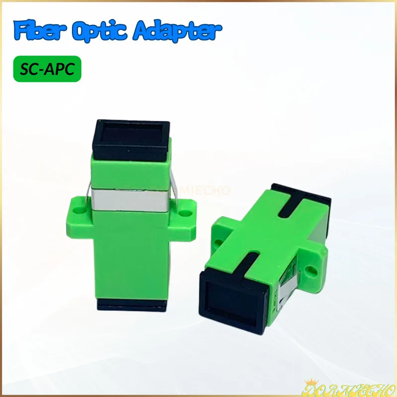 

100/200/500/1000pcs SC/APC Adaptor New SC Female Fiber Optic Simplex Single Mode SC Flange With Flange Plastic Fiber Coupler