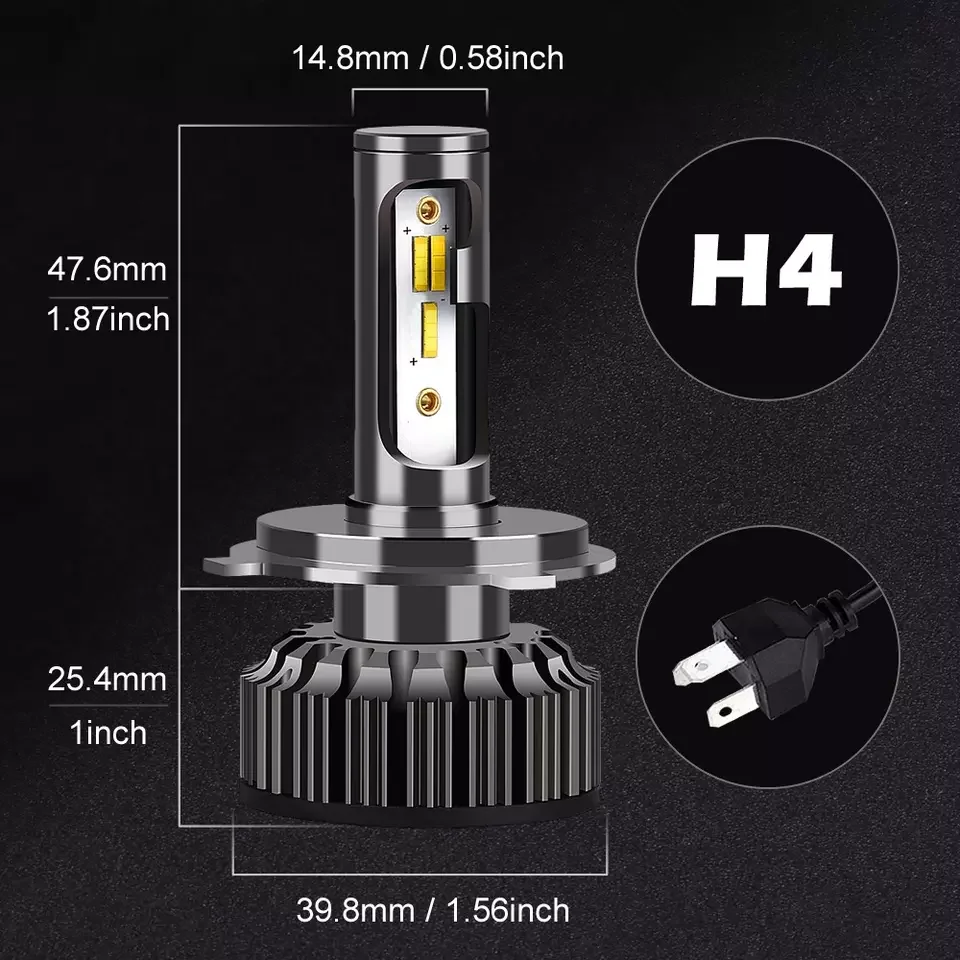 Heyword H4 LED H7 3 Color Changing Car Headlights Fog Lights 3000K 4500K 6500K Flash 80W Auto Lights 2 PCS H1 H3 H11 9005 H13 led car lights led lights led headlights led car headlights car headlamps